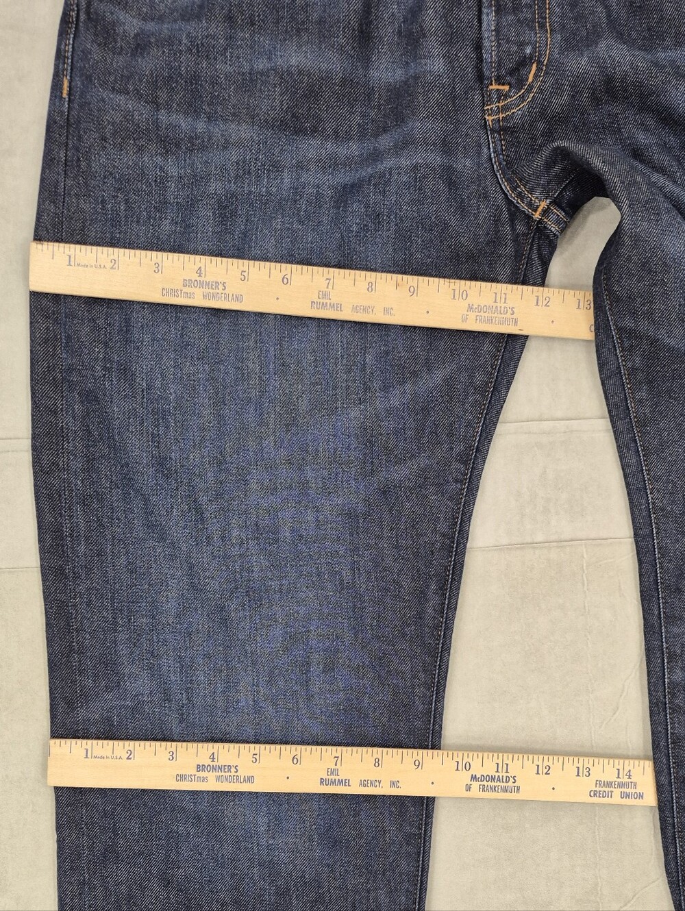 Madewell The Dean Easy Straight Jean women's 29 Softdrape dark wash mid rise - Picture 5 of 14